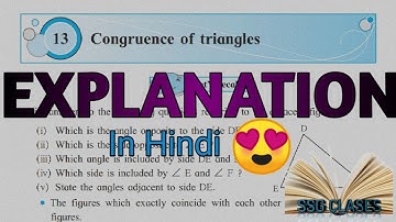 8th Maths | Chapter 13| Congruence of Triangle | Explanation | maharashtra board |
