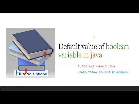 default value of boolean in java - YouTube