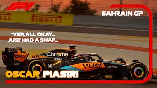 OSCAR PIASTRI ALMOST LOSES THE CAR ON THE FREE PRACTICES | Team Radio | F1 Bahrain 2023 FP3