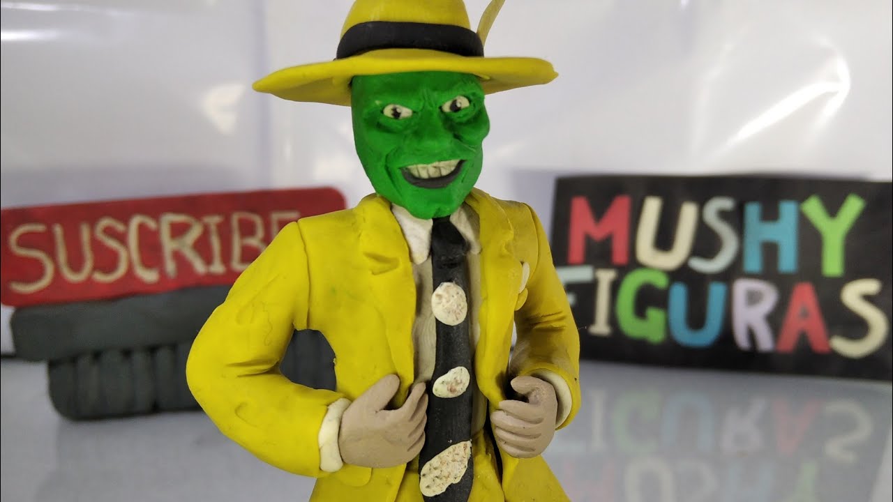 La máscara de plastilina/How to make a The Mask with clay sculpting 