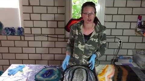 231. 10K Subscribers GIVEAWAY - 2X Free Form Resin Geode - 1 Resin Painting ENDED