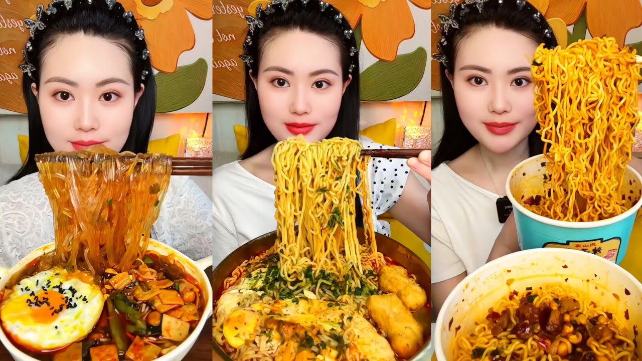 CHINESE SPICY FIRE NOODLES MUKBANG EATING | 불닭볶음면 먹방 | 짜장면한식 먹방 | 틈새라면/중국먹방/비빔면 먹방 | 중국 면먹방 리얼사운드 먹방
