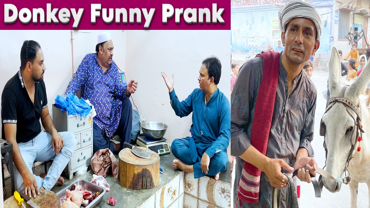 Tasleem Abbas and Soni New || Donkey Funny Prank 🤣  @TasleemAbbasOfficial​