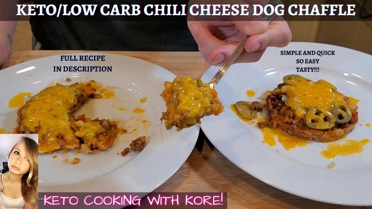 Landbrugs eksplodere Et bestemt KETO / LOW CARB Chili Cheese Dog Chaffle! So so easy and unbelievably  good!! - YouTube