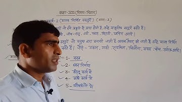 CLASS 8 SCIENCE CHAPTER   2 मानव निर्मित वस्तुएँ   भाग  1 BY  MR ANIL KUMAR YADAV