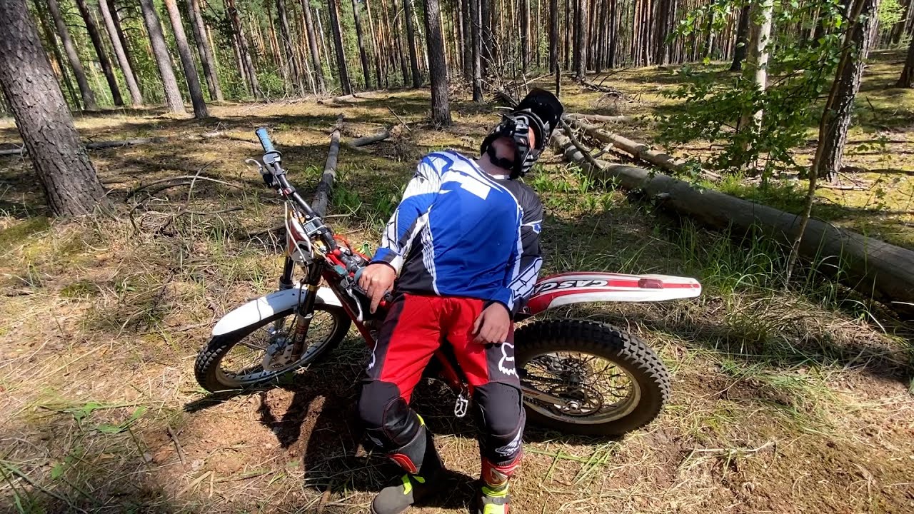 Новичок на Триале в лесу. Gas Gas txt 280 Adam raga pro