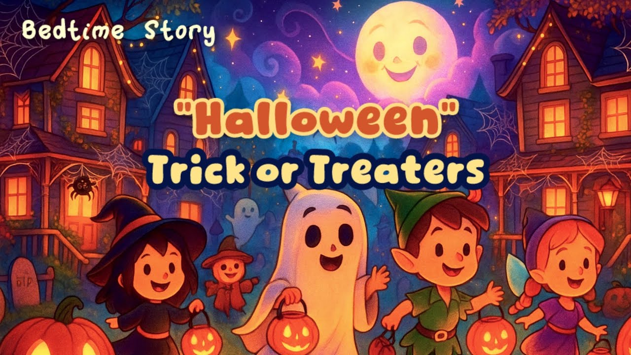 Halloween Trick or Treaters 🎃🍬👻 | Spooky Halloween Bedtime Story for ...