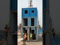 Shipping containers turn into a home fast 📦🏠