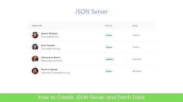 How to create JSON Server and Fetch Data For Front-end