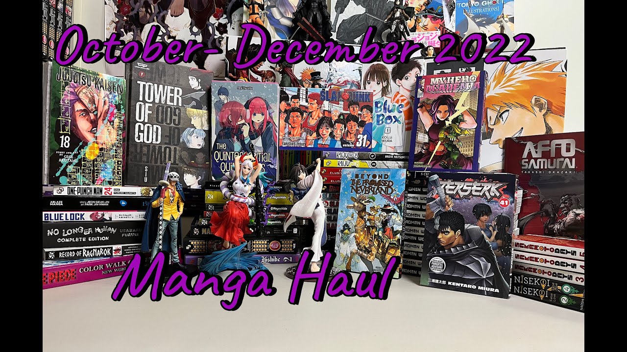 October December 2022 Manga Haul - Final Manga Haul of 2022