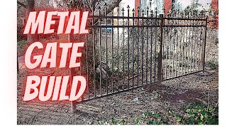 How to weld, measure full Metal Gate Build Start To Finish Welding