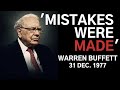 The KEY Investing Lessons Warren Buffett Learned In 1977