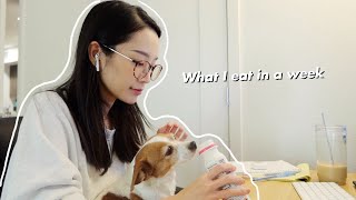 (ENG) What I eat in (almost) a week  a very REALISTIC what I eat in a week for WFH workers