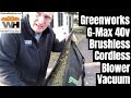 #GreenWorksTools G-MAX 40V Cordless Brushless Blower/Vacuum Leaf Demonstration | Weekend Handyman #GreenWorksTools G-MAX 40V Cordless Brushless Blower/Vacuum Leaf Demonstration | Weekend Handyman