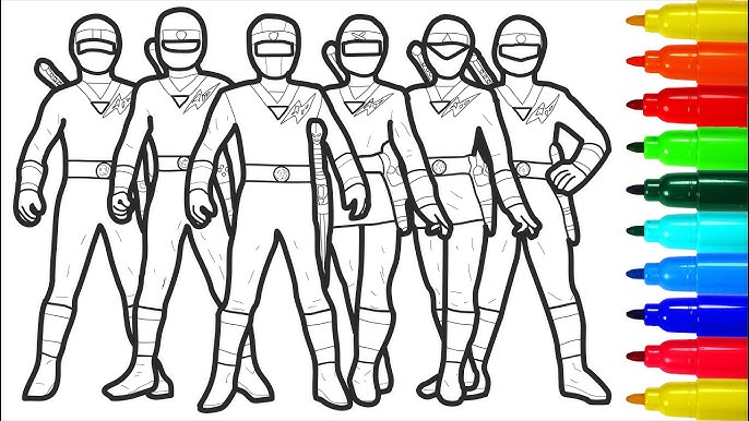 power rangers coloring page