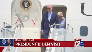 VIDEO NOW: President Biden leaves Air Force One at TF Green