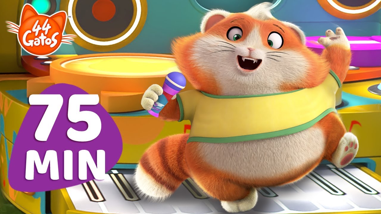 44 Gatos | Latinoamérica | 75 MINUTOS de Música para Niños | Canciones infantiles para bailar!