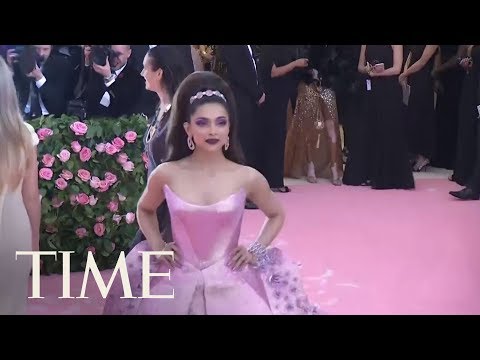 It S Impossible Not To Smile At Deepika Padukone S Voluminous Pink 2019 Met Gala Gown TIME 