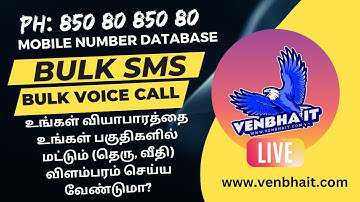 Bulk Sms Modem Wholesale Bulk Price Bulk Voice Call Mobile Number Database Tamilnadu SMS Software