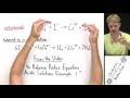 Balancing Redox Reactions in Solutions