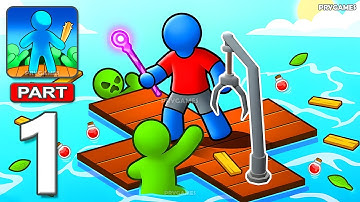 Zombie Raft - Gameplay Walkthrough Part 1 - Zombie Raft Survival Commander (Android, iOS)