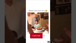 Kid cries because he can’t blow out other persons candles. 😂😂 #shorts #funny #viral