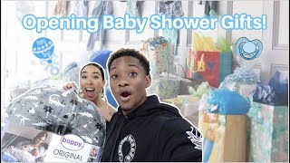 YOU WON'T BELIEVE WHAT WE GOT! OPENING OUR BABY SHOWER GIFTS!