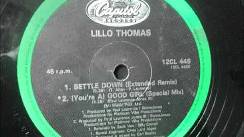 Lillo Thomas  - Settle down. 1984 (extended remix)