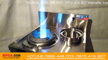 Bếp á đơn quạt thổi có bầu nước, bếp á cho nhà hàng, bếp á cho bếp ăn công nghiệp