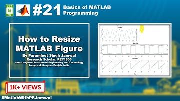How to Resize MATLAB Figure #21 | Basics of MATLAB Programming | INFO4EEE
