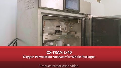 OX-TRAN 2/40 OTR Permeation Analyzer for Testing of Packages & Films | AMETEK MOCON