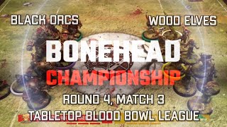 Black Orcs vs Wood Elves! Bonehead Championship - Round 4, Match 3! (Tabletop Blood Bowl) screenshot 4