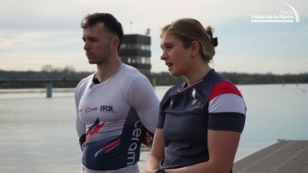 Découvrez le canoë-kayak sprint, une des disciplines des Jeux Olympiques, avec Maxime et Axelle