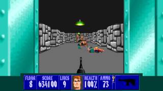 Wolfenstein 3D TC for ZDoom - E1L8 - All Secrets - I Am a Death Incarnate