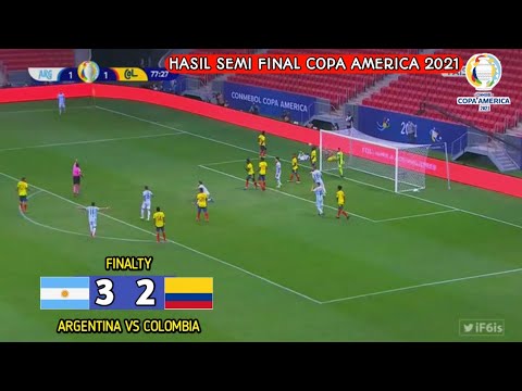 Hasil Copa America 2021 Hari ini - Argentina vs Kolombia Semi final copa America 2021