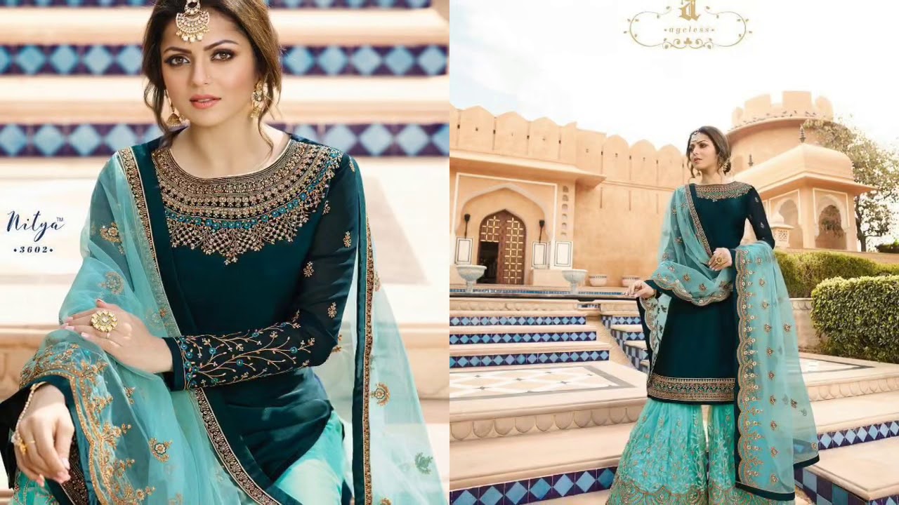 INDIAN SHARARA DRESS DESIGN COLLECTION 2019 ! Online purchase ! WhatsApp for order