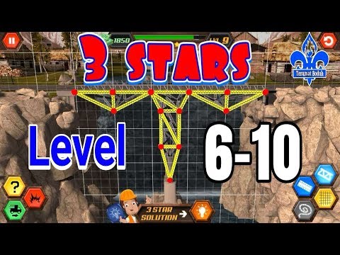 Bridge construction simulator level 6-10 stars 3