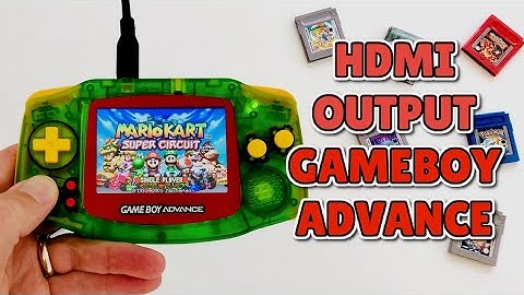 Nintendo Gameboy Advance HDMI Output Modification - Play On Your TV Or Stream