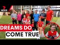 Three young Sydney swans fanatics have their dreams come true | 7 News Australia