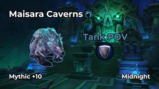 Maisara Caverns + 10 | Guardian Druid Tank POV | WoW Midnight M+