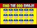 FIND THE ODD EMOJI! O00010 Find the Difference Spot the Difference Emoji Puzzles PLO