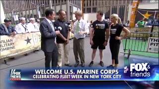 Ainsley Earhardt and Retired Navy Seal Carl Higbie vs Members U.S. Marines for CMC