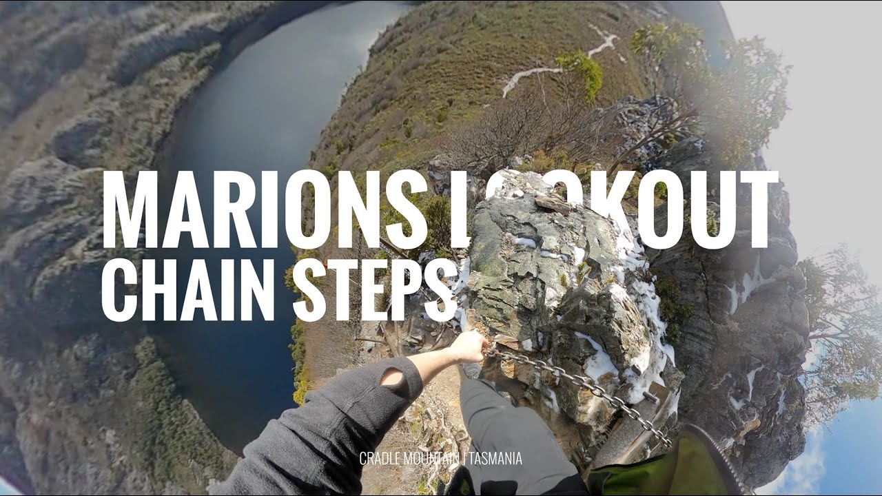 Climb down the famous chained steps from Marions Lookout, Cradle Mountain Tasmania | GoPro FPV