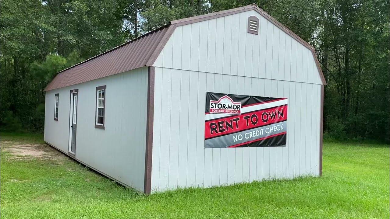 Buna TX 16x40 Side Lofted Barn YouTube