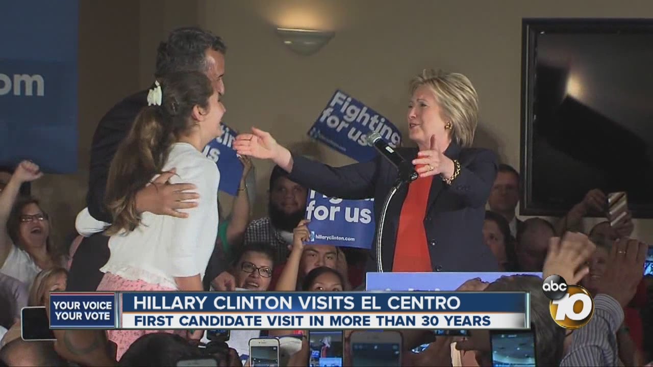 Hillary Clinton visits El Centro