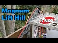 Magnum knex coaster lift hill construction