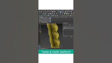 How to Use Path Deform Modifier in 3ds Max #3dsmax #3ds #shorts