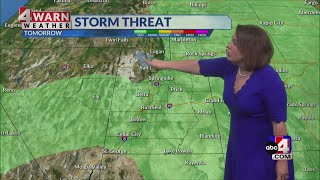 Cold front passing through bringing storms to Utah