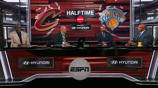 Inside the NBA | Shaq & Chuck react to New York Knicks fall to Cleveland Cavaliers 48-46 at HALF
