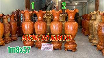 Báo Giá 2 Cặp Lục Bình 1m8x57 Gỗ Hương Đỏ Nam Phi Chọn Vân